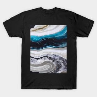 Abstract, Marble, Watercolor, Colorful, Vibrant Colors, Textured Painting, Texture, Gradient, Wave, Fume, Wall Art, Modern Art T-Shirt